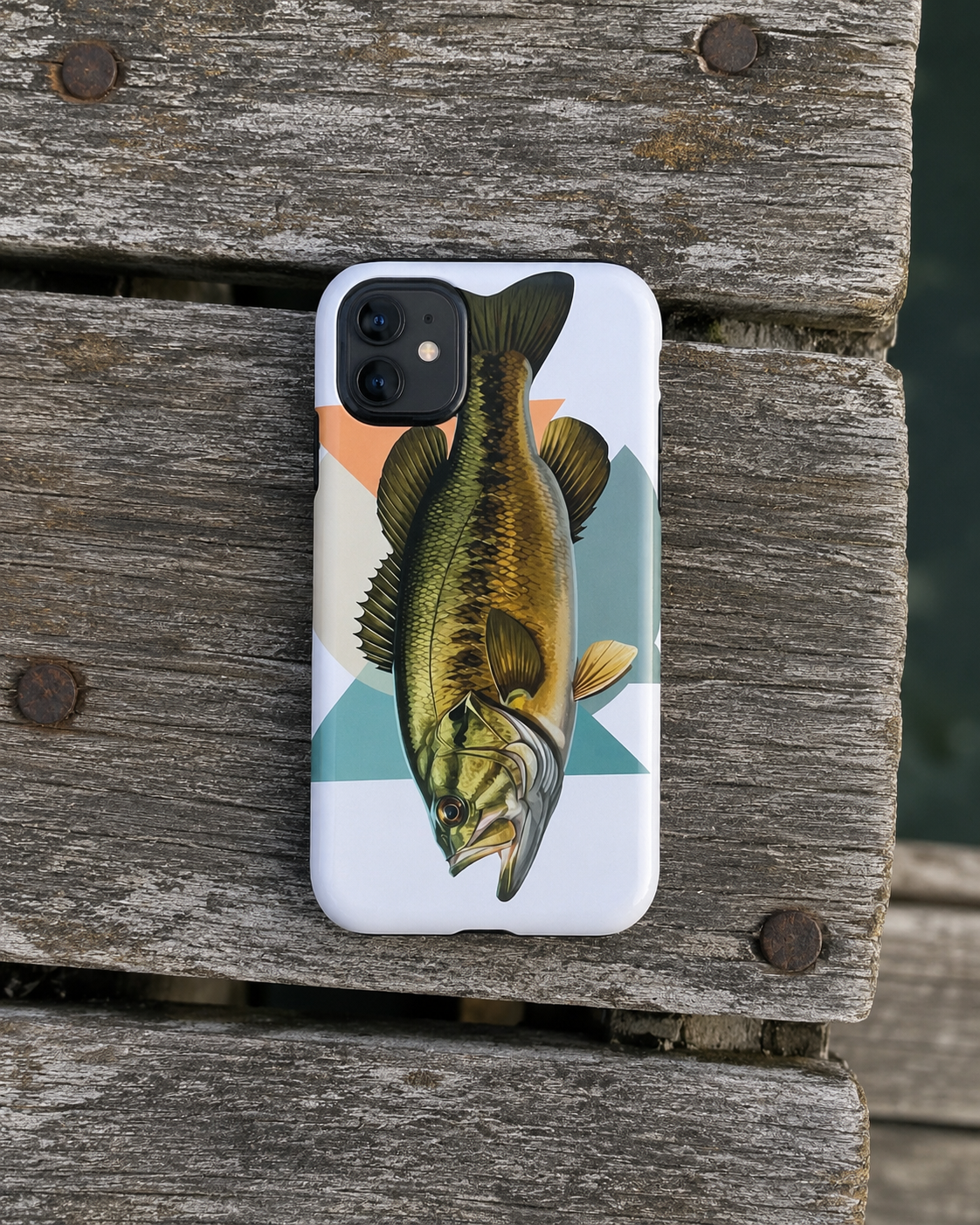 Bass Fishing iPhone Case – Largemouth Fish Art Case