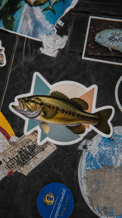 Largemouth Bass Fishing Sticker – Fish Art Vinyl Decal