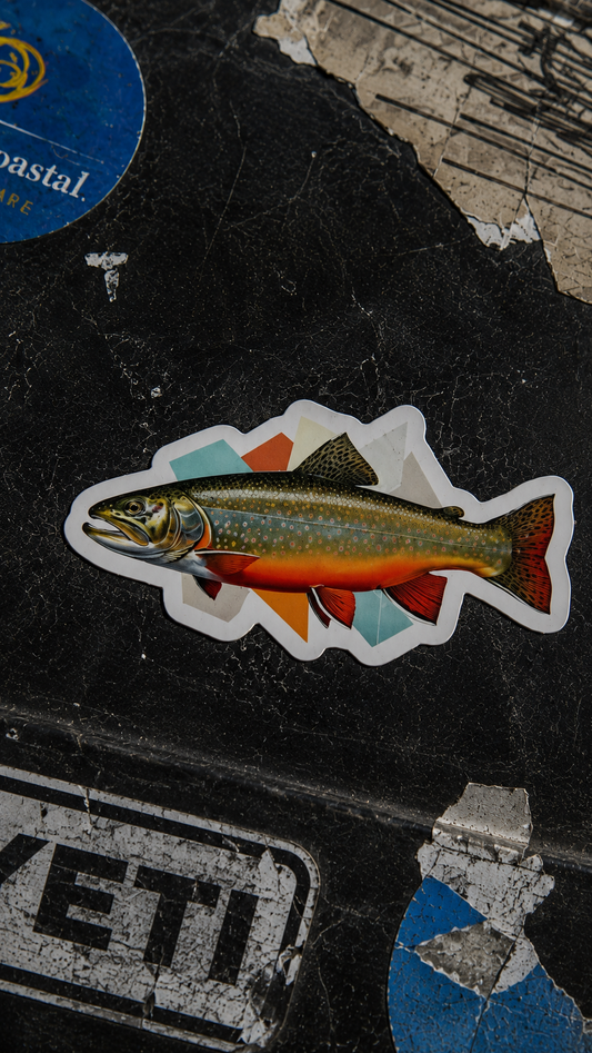 Brook Trout Fishing Sticker – Fish Art Vinyl Decal