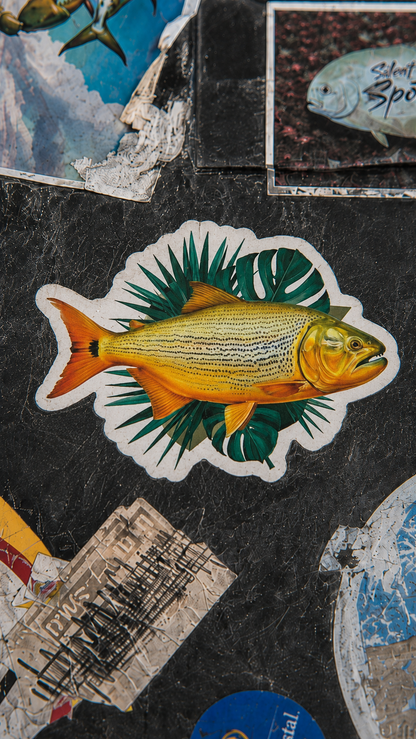Golden Dorado Fishing Sticker – Fish Art Vinyl Decal