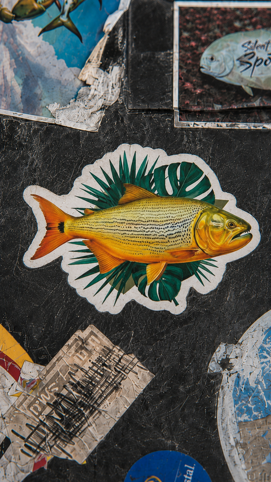 Golden Dorado Fishing Sticker – Fish Art Vinyl Decal
