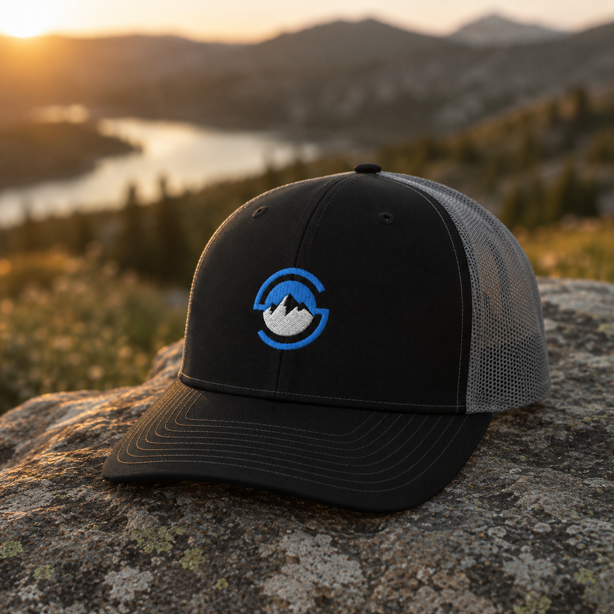 Fishing Trucker Cap – Off the Grid Studios Embroidered Hat