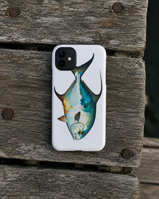 Permit Fly Fishing iPhone Case – Flats Fish Art Case