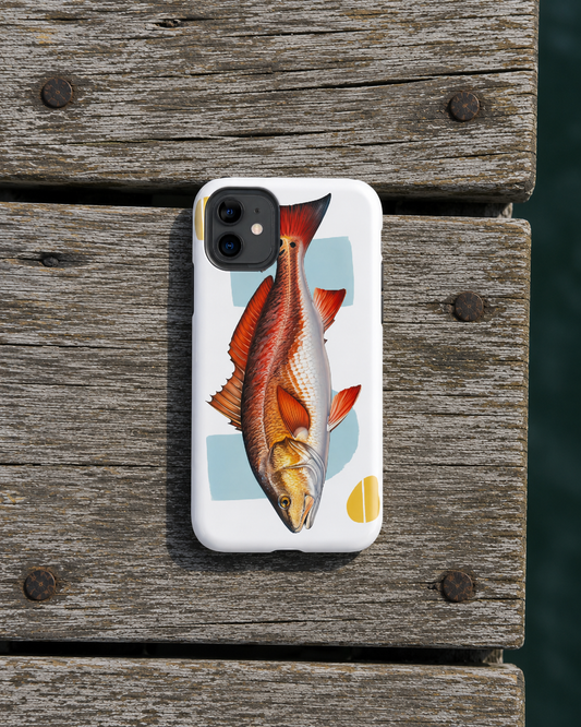 Redfish Fly Fishing iPhone Case – Red Drum Fish Art Case