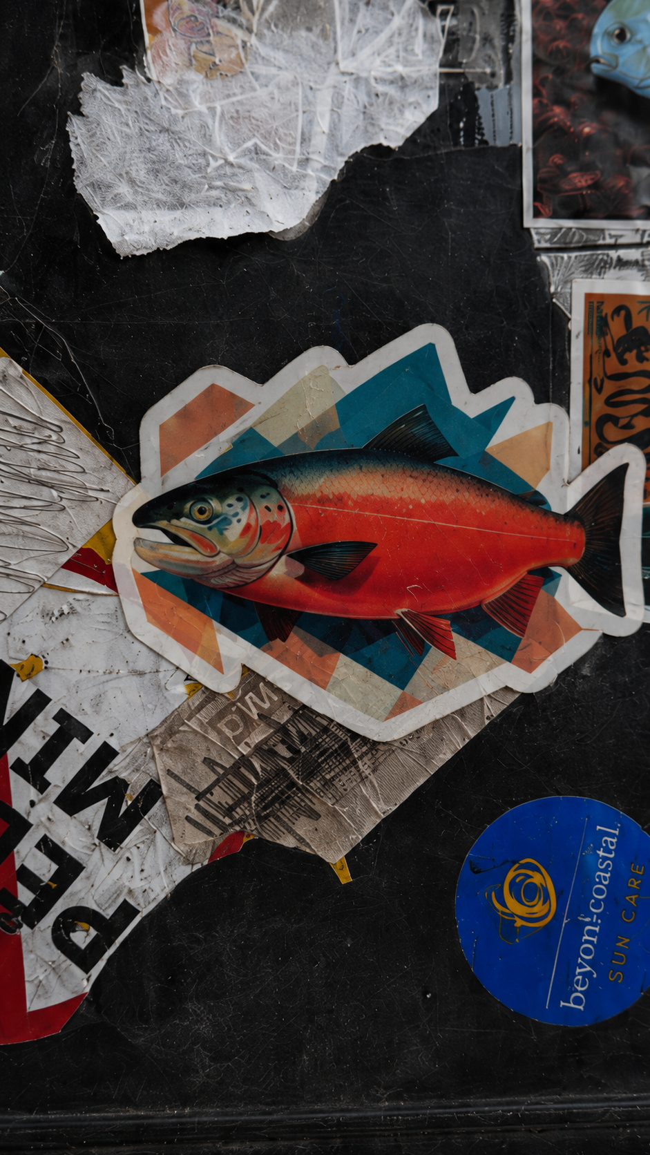 Salmon Fishing Sticker – Fish Art Vinyl Decal