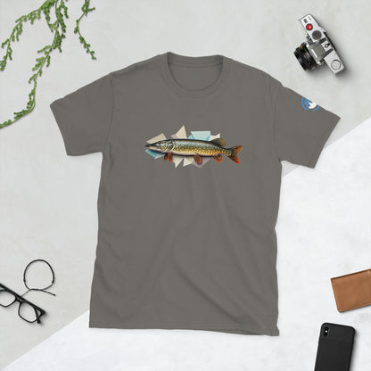 Pike Fishing T-Shirt – Geometric Northern Pike Tee