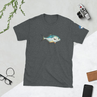 Permit Fly Fishing T-Shirt – Geometric Flats Fish Tee