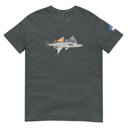 Barracuda Fishing T-Shirt – Geometric Cuda Graphic Tee