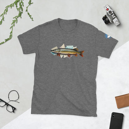 Pike Fishing T-Shirt – Geometric Northern Pike Tee