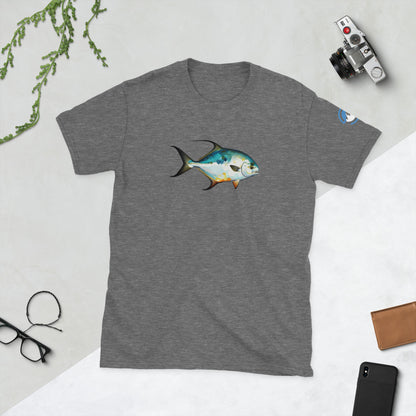 Permit Fly Fishing T-Shirt – Geometric Flats Fish Tee