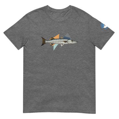 Barracuda Fishing T-Shirt – Geometric Cuda Graphic Tee