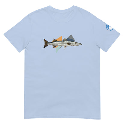 Barracuda Fishing T-Shirt – Geometric Cuda Graphic Tee