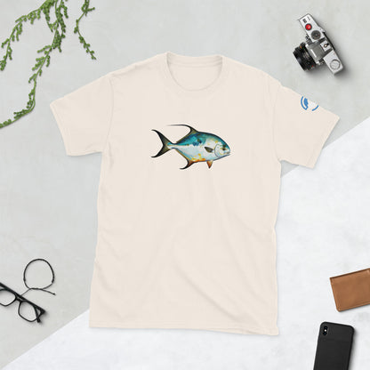 Permit Fly Fishing T-Shirt – Geometric Flats Fish Tee