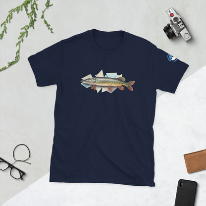 Pike Fishing T-Shirt – Geometric Northern Pike Tee