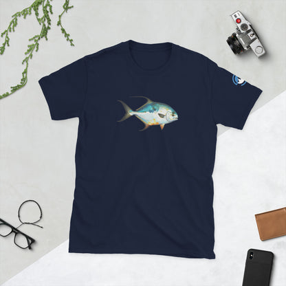 Permit Fly Fishing T-Shirt – Geometric Flats Fish Tee
