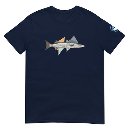 Barracuda Fishing T-Shirt – Geometric Cuda Graphic Tee