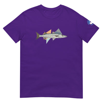 Barracuda Fishing T-Shirt – Geometric Cuda Graphic Tee