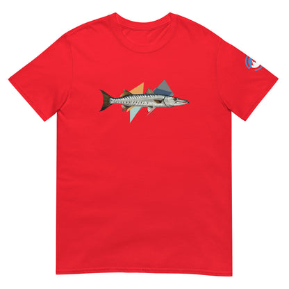 Barracuda Fishing T-Shirt – Geometric Cuda Graphic Tee
