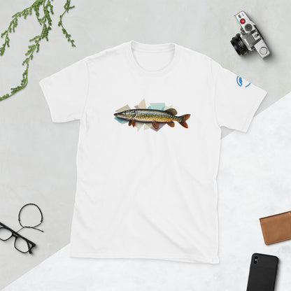 Pike Fishing T-Shirt – Geometric Northern Pike Tee