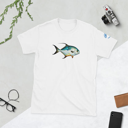 Permit Fly Fishing T-Shirt – Geometric Flats Fish Tee